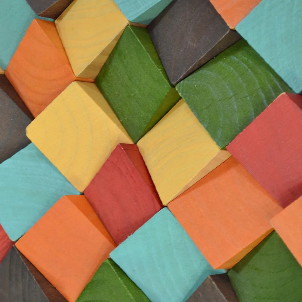 3D Houten Wandpaneel | Dark Pine | 30×30 cm | Wanddecoratie