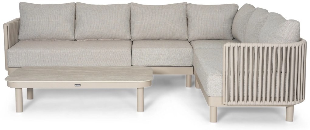 Hoek loungeset 6 personen Rope Zand/Beige Lifestyle Garden Furniture Solento