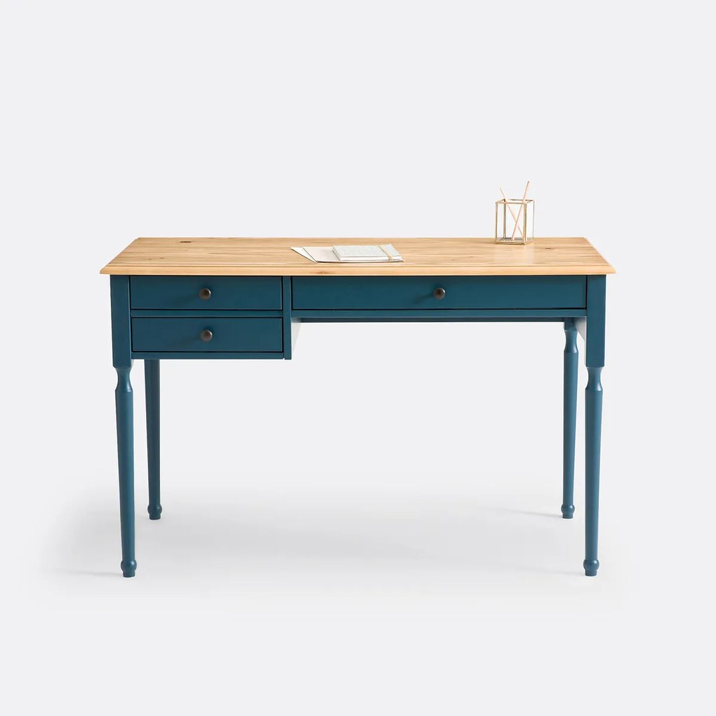 Bureau in massief dennenhout