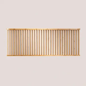 Hoofdbord Van Bamboe Voor Bed Van 150 Cm Connery Natuurlijk & 150 Cm - Sklum