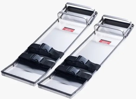 VEVOR roestvrijstalen betonnen knielplanken, 697 x 205 mm betonnen glijders, knielplanken voor beton, betonnen kniebeschermers, paar beweegbare glijders, met plankriemen voor cement- en betonafwerking