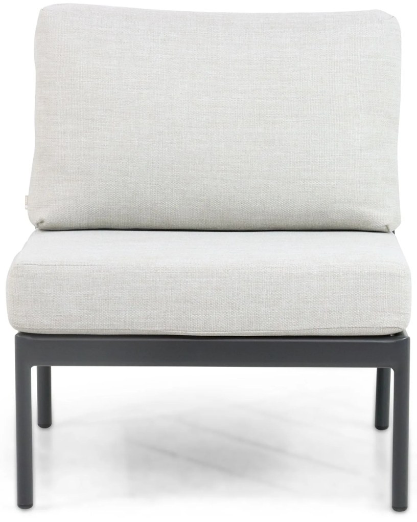 Hoek loungeset 6 personen Aluminium/rope Grijs  Coco Puerto