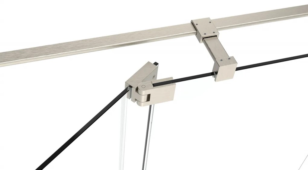 Van Rijn ST08 hoekcabine met draaideur helder glas 130x80cm RVS