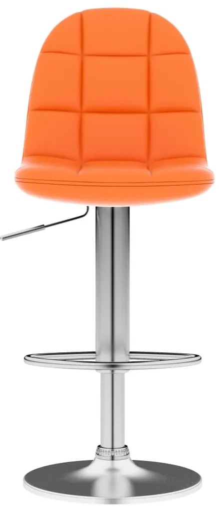 vidaXL Barkruk kunstleer oranje