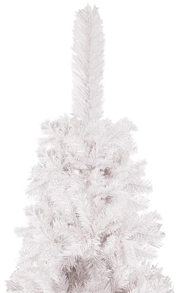 vidaXL Kerstboom met LED's en kerstballen smal 180 cm wit