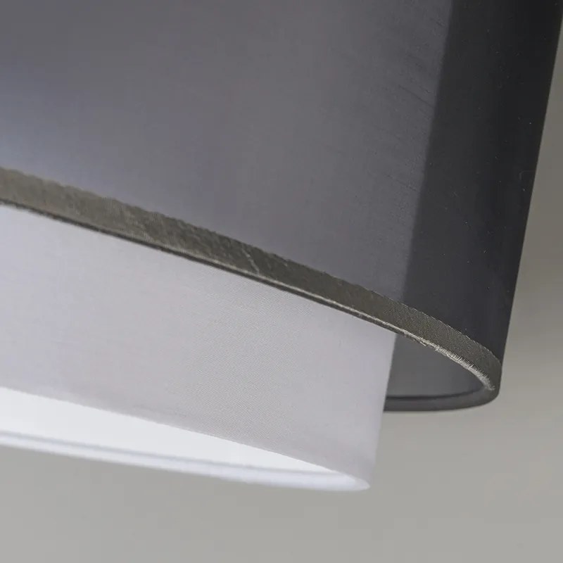 Stoffen hangkap zwart/wit 47/25 - Duo