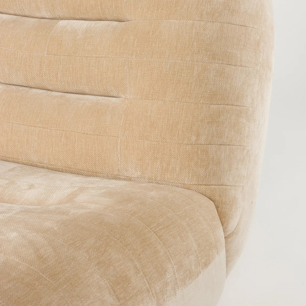 Dutchbone Wyatt Lounge Fauteuil Velours Beige