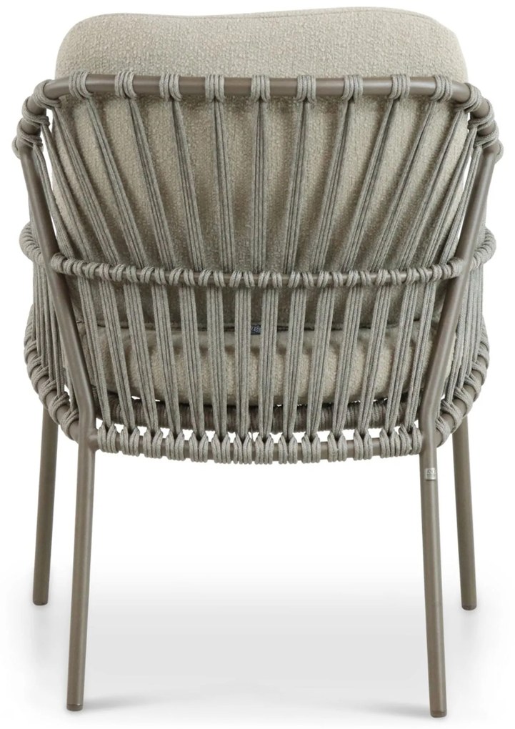 Tuinset 8 personen Aluminium/rope Taupe 4 Seasons Outdoor Capalbio/Leafline