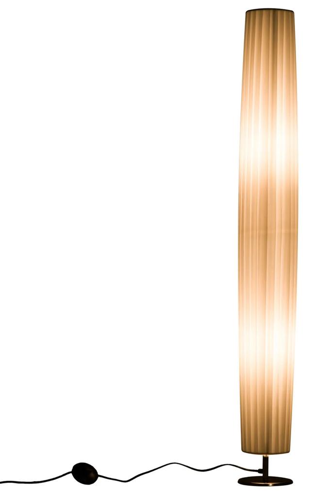 HOMdotCOM Staande vloerlamp RVS wit E27 15 x 120cm