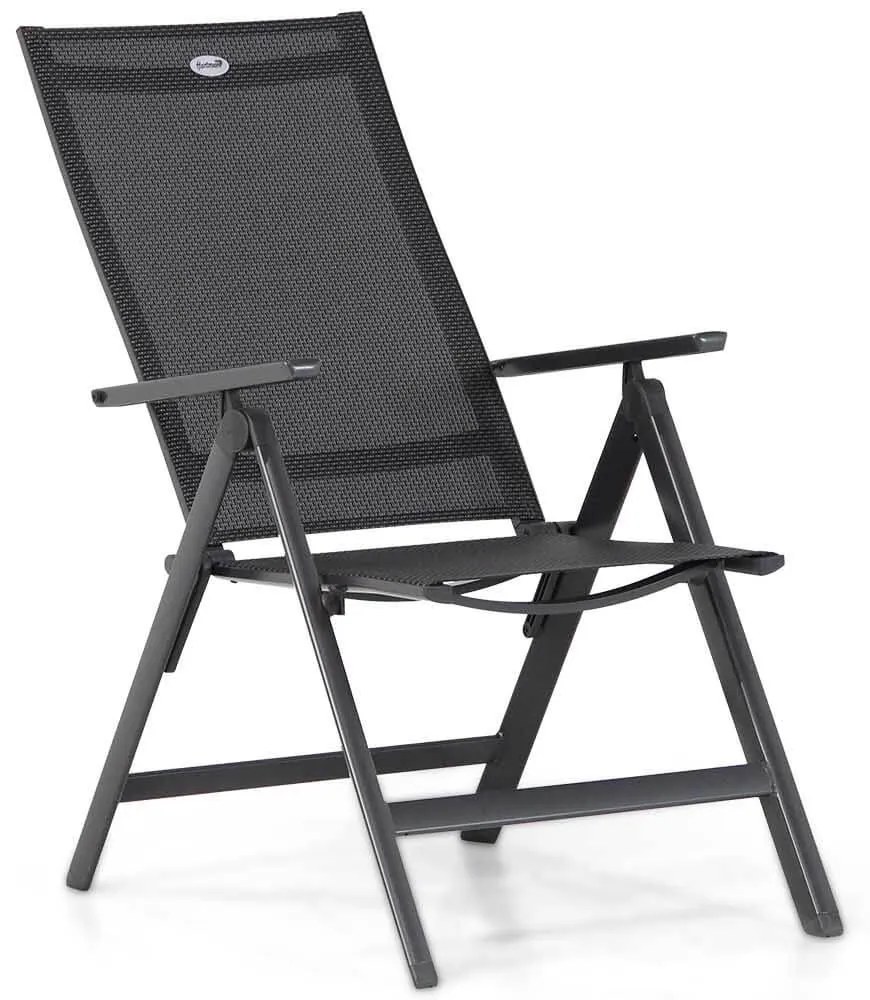 Tuinset 4 personen 180 cm Aluminium/textileen Grijs Hartman Aruba/Pallazo