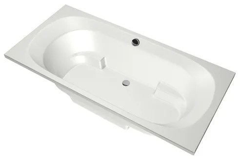 Xenz Kanaga Duobad - 190x90x53 - afvoer Midden - acryl - wit mat 6863-03