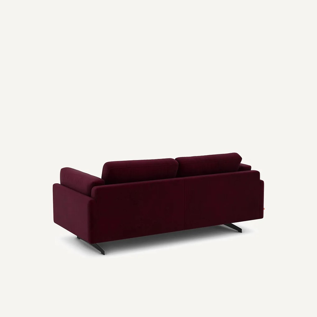 Bank in fluweel, 2-zit, César