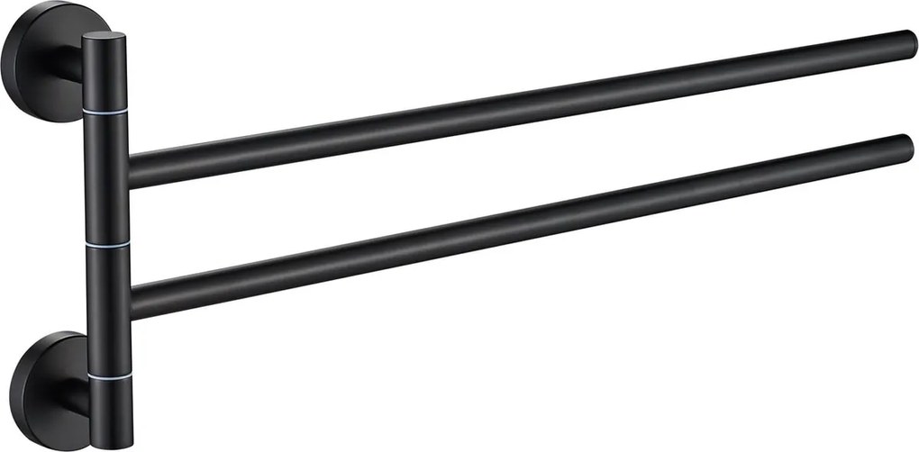 Plieger Vigo handdoekhouder 2 armig 45cm mat zwart