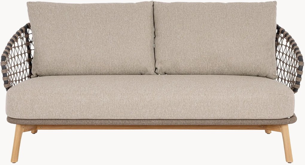 Tuin loungebank Eularia (3-zits) van teakhout