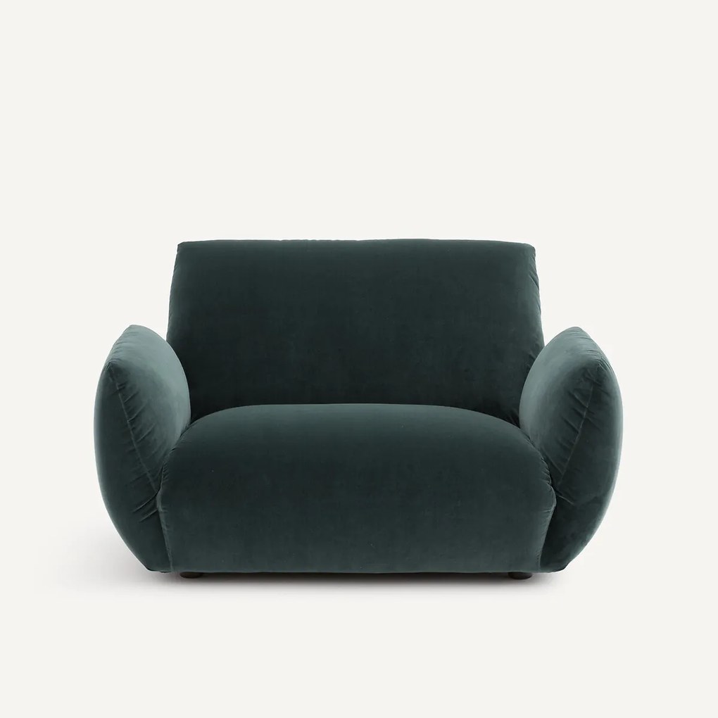 Fauteuil in fluweel, Spogano