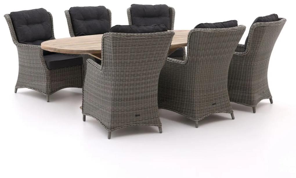 Intenso Milano/ROUGH-Y Ellips 240cm lounge-dining tuinset 7-delig