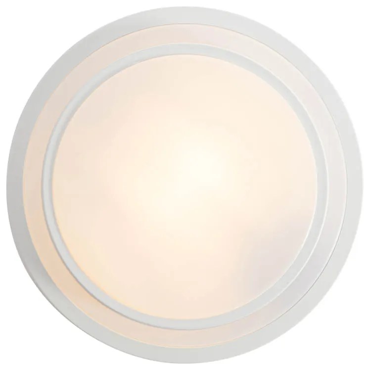 Moderne plafondlamp wit 25 cm IP44 - Walden