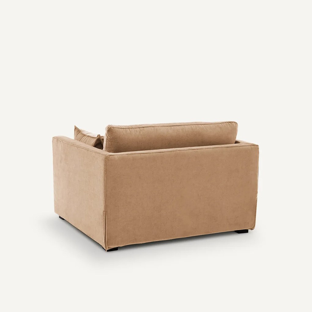 2-zitsbank in stonewashed fluweel, Néo Kinkajou