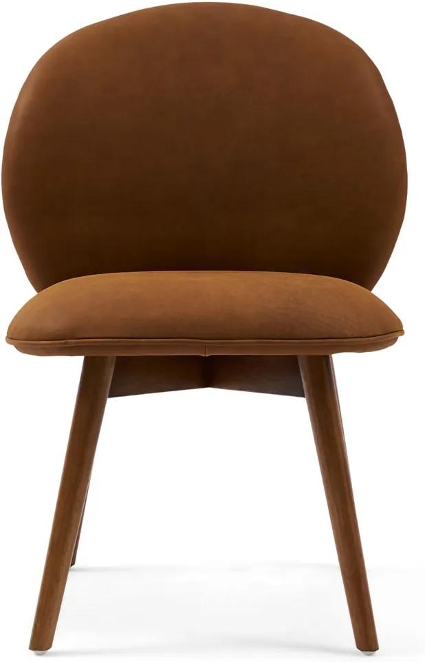 Rivièra Maison - Lake Como Dining Chair. leather, cognac - Kleur: bruin