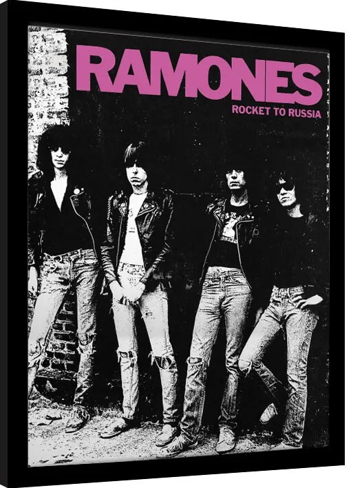 Ingelijste poster Ramones - Rocket to Russia