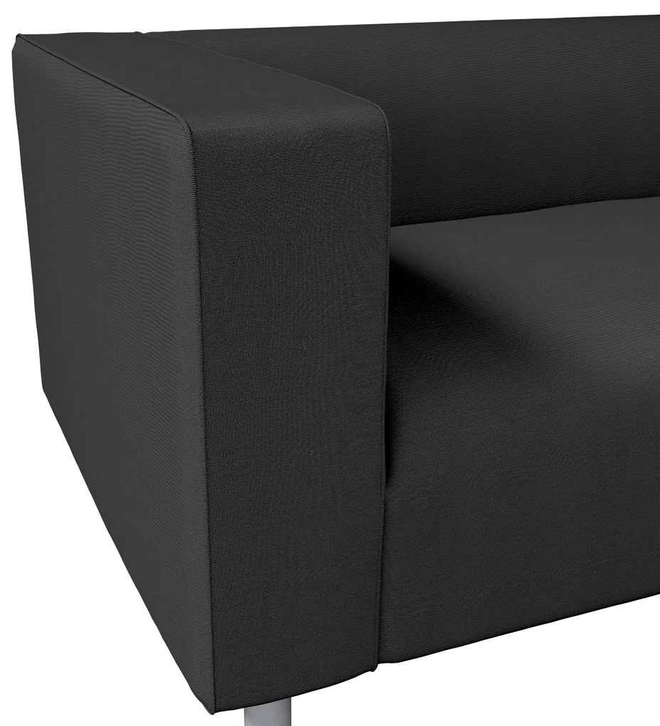 Dekoria IKEA zitbankhoes voor Klippan 2-zitsbank, zwart
