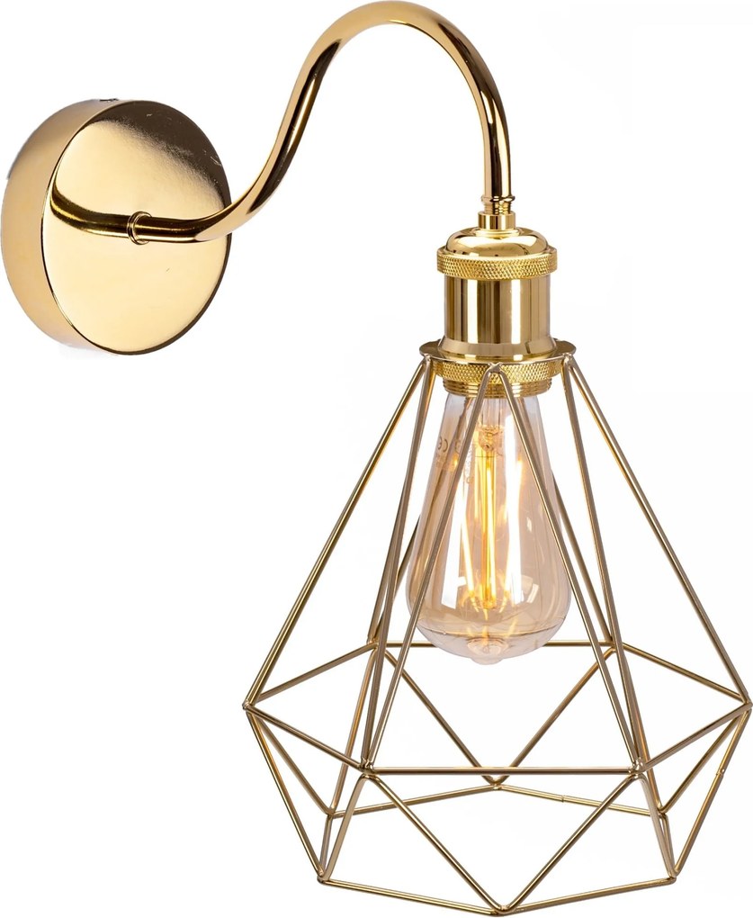 Loft gouden wandkandelaar 392229