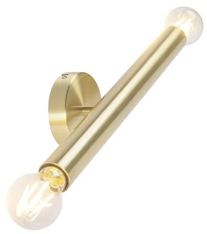 Hotel Chique wandlamp goud 2-lichts -Tubi