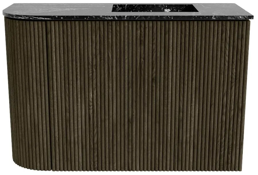 Mondiaz Joya DLux 60cm toiletmeubel ronding links shadow met wastafel faye rechts zonder kraangat lava