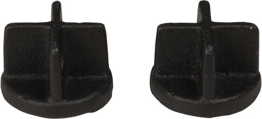 Gordijnroede knop Endcap 28 mm - mat zwart (2 stuks) - Leen Bakker