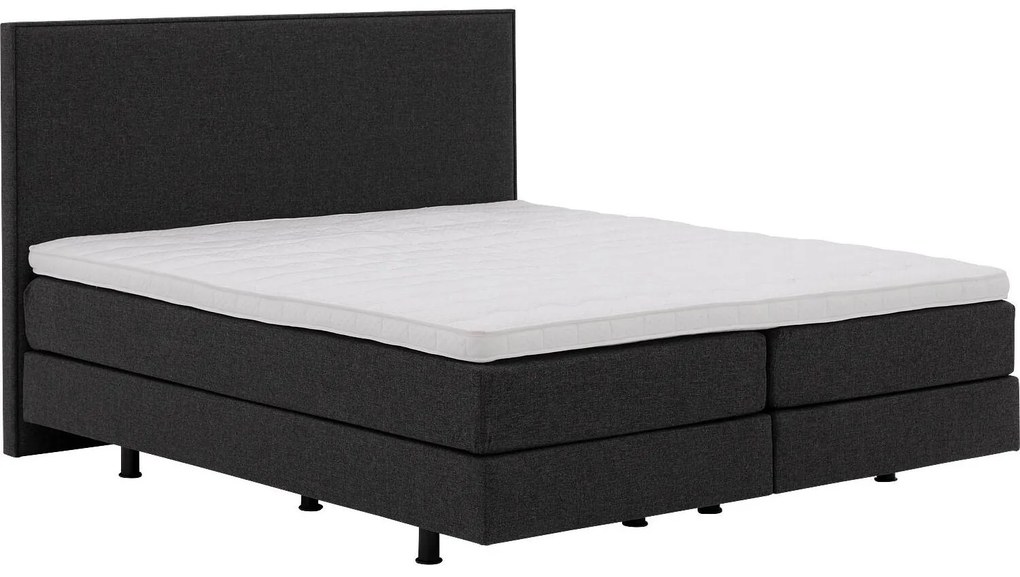 Goossens Boxspring Compleet Firenze Compleet, Vlak 180 x 200 cm box (=2x90cmx200cm) 2x matras gestoffeerd pocketv. 2x hoes, 1x topper joy deluxe