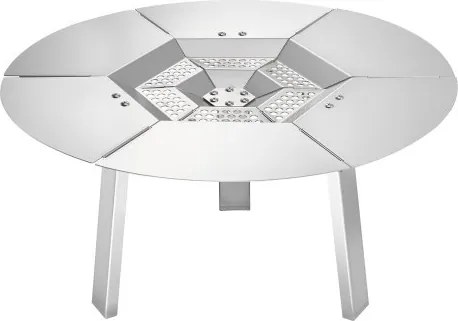 VEVOR vuurschaal warmteverdeler, φ508x254 mm kampvuur hitteschild rond voor houtvuurkorf, warmteverdeler van roestvrij staal 304, afneembare branderafdekking, kampeeraccessoire