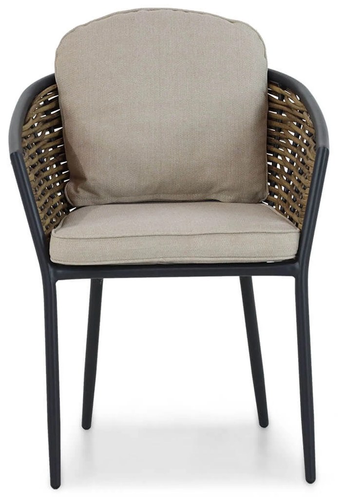 Tuinset 4 personen 200 cm Aluminium/wicker Grijs Lifestyle Garden Furniture Nice/Brookline