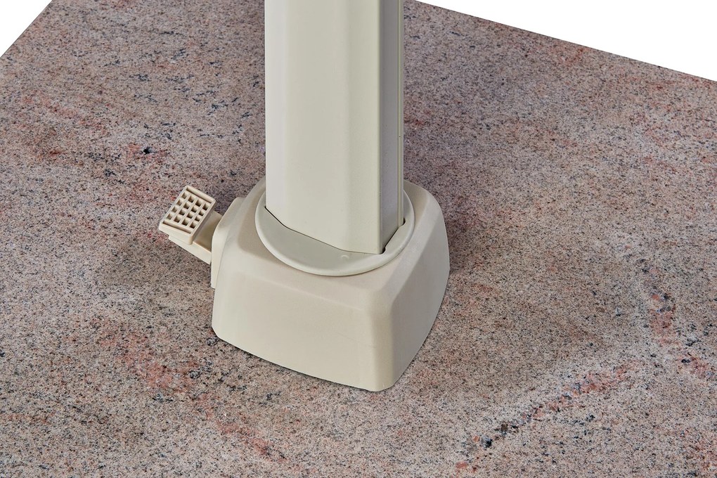 Platinum Challenger Premium T1 4x3 m - Champagne Sandstone met Modena voet en hoes