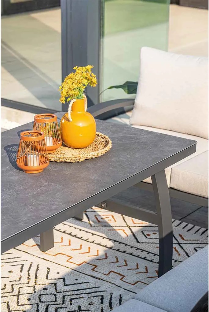 Garden Impressions Cameron lounge dining set 4-delig links desert sand