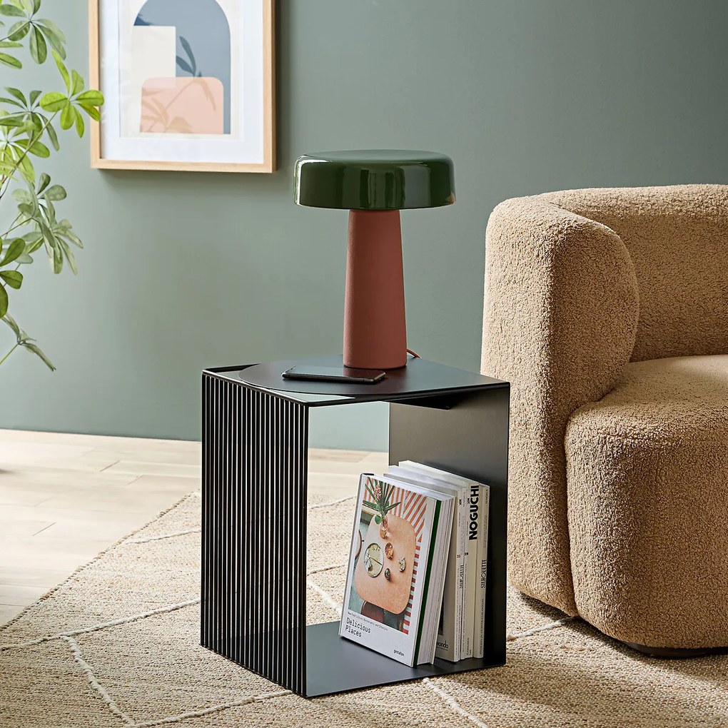 Bijzettafel of nachtkastje in staal SALEM