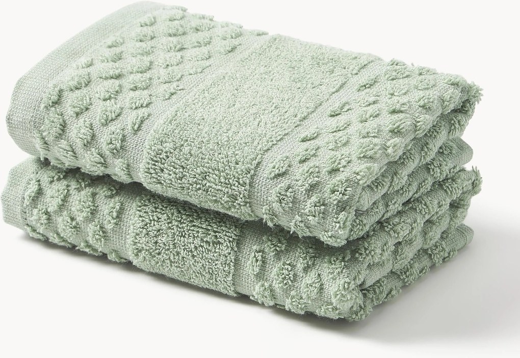 Handdoek Katharina met honingraatpatroon in verschillende formaten