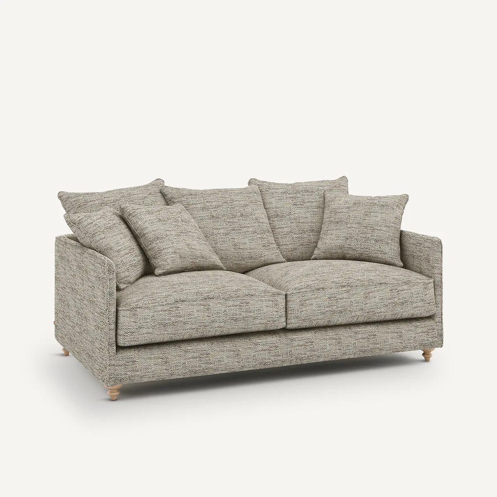 Compacte slaapbank in gemêleerde visgraatstof, Lazare