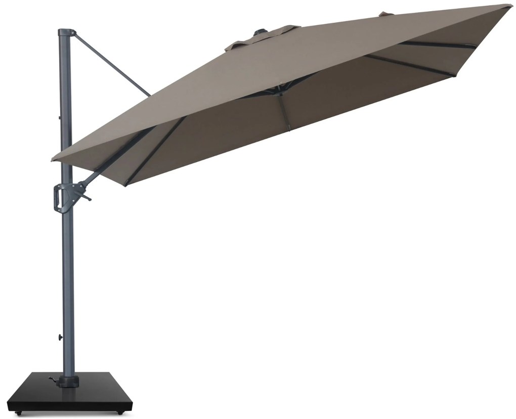 Zweefparasol 3x3m S1 (excl. voet) Taupe-naturel-bruin Camello Diego