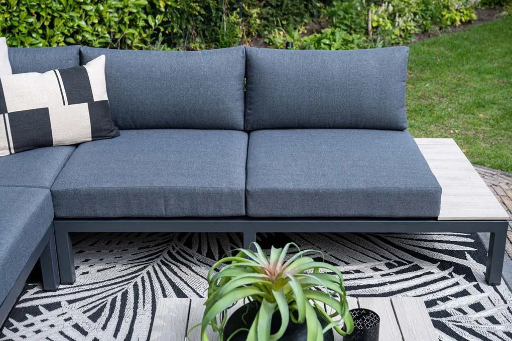 Garden Impressions Nicolle loungeset - Carbon black - donker grijs - Op=Op