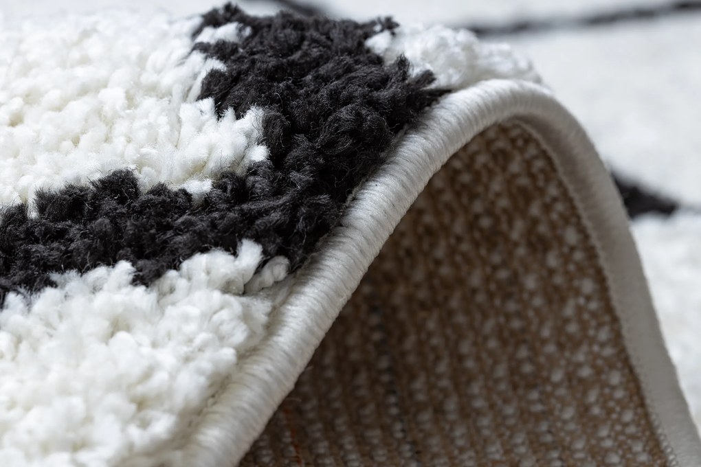 Tapijt, Vloerbekleding BERBER CROSS wit - voor keuken, naar de gang