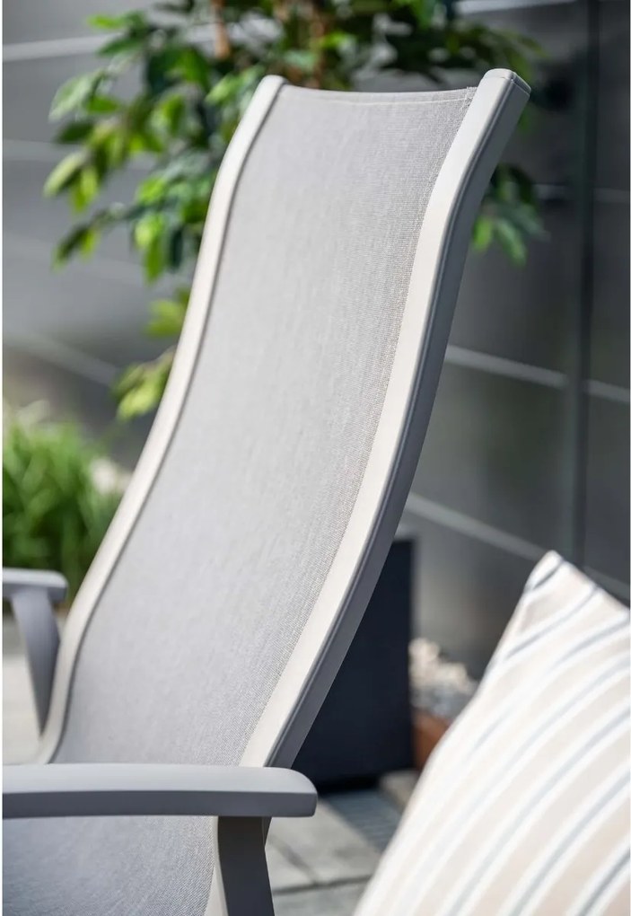 Garden Impressions Hilly tuinset 5-delig taupe - Tulli tuintafel 180x115 cm - light teak vironwood