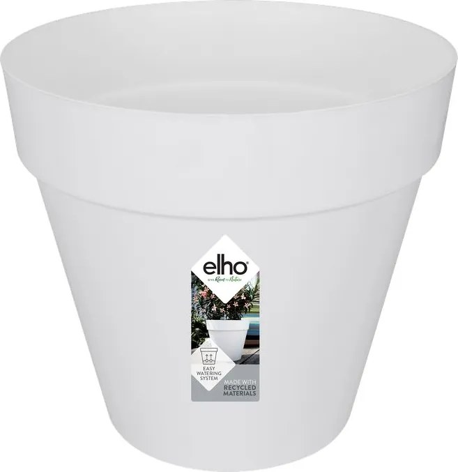 elho bloempot Loft Urban Rond 30 - Wit (Wit) - Diameter 29 x H 26 cm