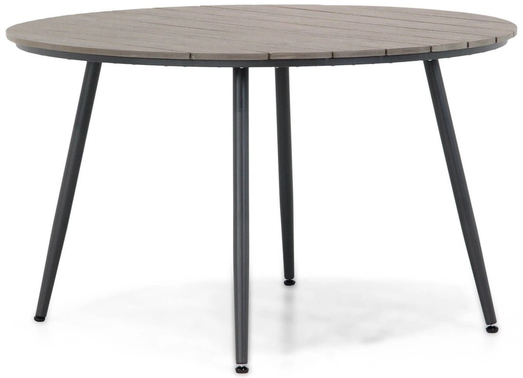 Tuinset Ronde Tuintafel 4 personen 125 cm Rope Grijs Santika Furniture Santika