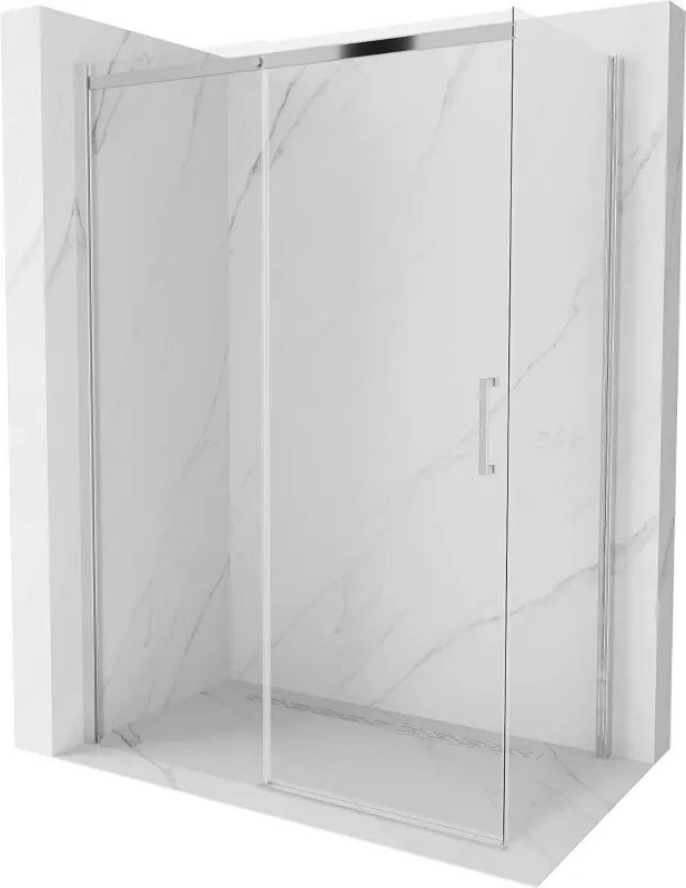 Mexen Omega schuifdouchecabine 160 x 90 cm, transparant, chroom - 825-160-090-01-00