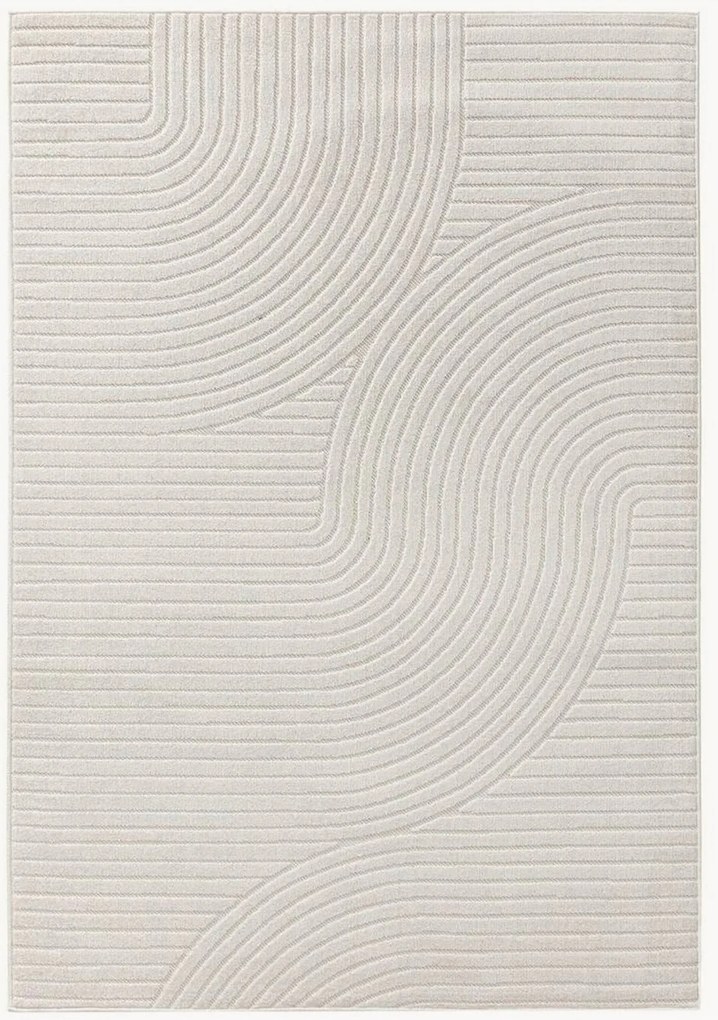 In- & outdoor vloerkleed Mars met hoog-laag textuur