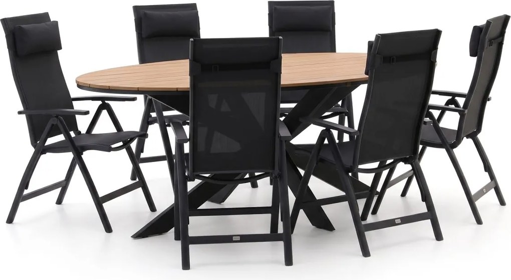 Diningset Bellagio  | 6 personen | Tuinset polywood | 7-delig | Kees Smit Tuinmeubelen