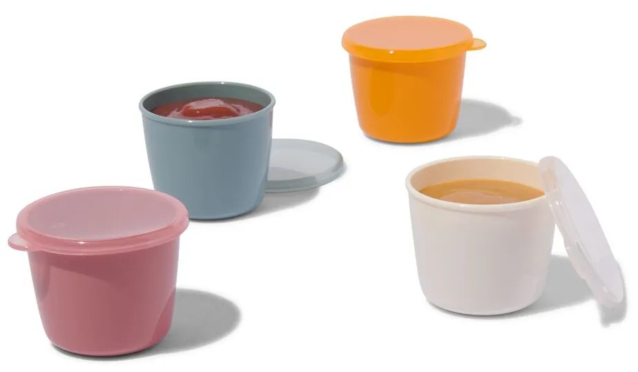 HEMA Voedingspotjes Met Deksel 130ml- 4 Stuks