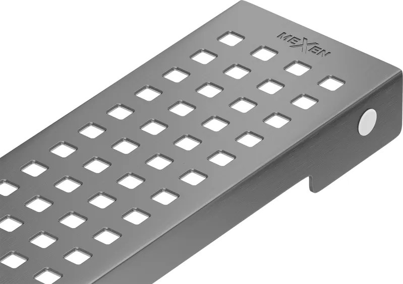 Mexen Flat M08 afdekplaat voor lijn afvoer 60 cm, geborsteld kanongrijs - 1E25060