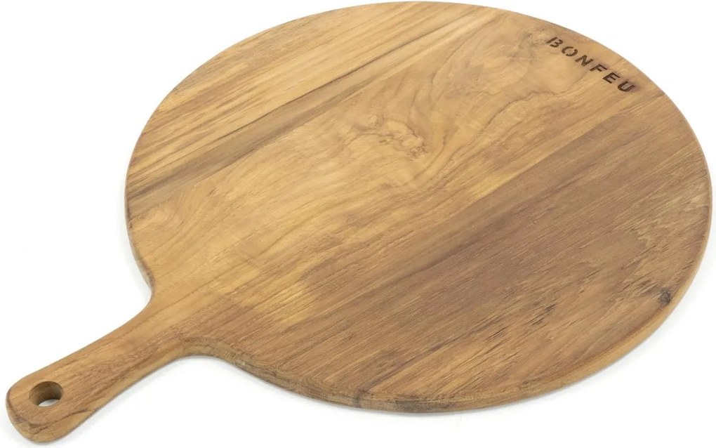 BonFeu BonTeak Pizzaplank Large - Serveerplank - L52 x B40 cm - Teakhout