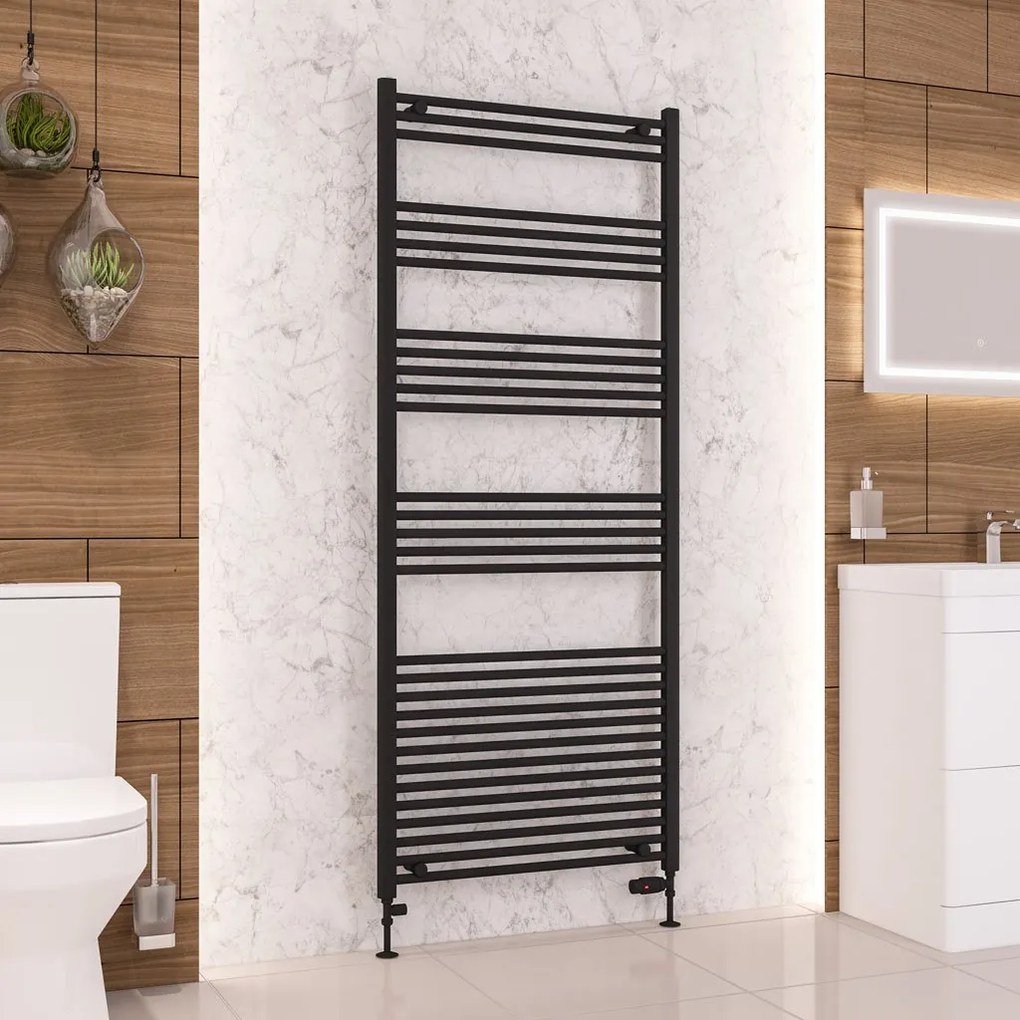 Eastbrook Wendover handdoekradiator 75x180cm 1193W zwart mat